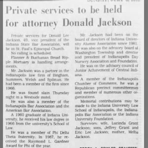 Obituary for Donald Lee Jackson