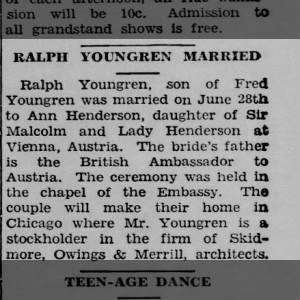 Marriage of Youngren / Henderson