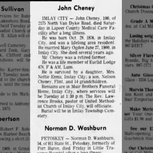 John Cheney obit