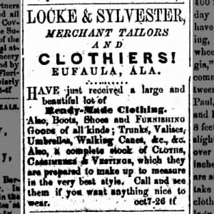 Locke and Sylvester: Merchant Tailors and Clothiers