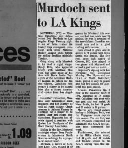 1973 Kings Acquire Bob Murdoch