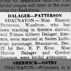 Tilman Gets Married-1944
