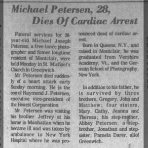 Obituary for Michael Joseph Petersen