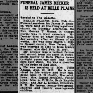 Obituary for James P. DECKER