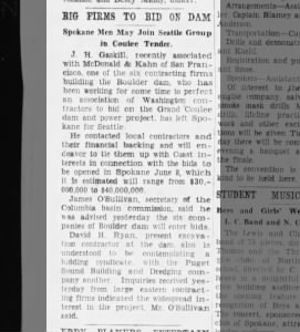 Big Firms To Bid On Dam The Spokesman-Review
Spokane, WA · Tues, May 8, 1934