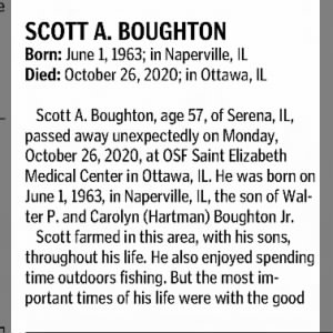 Obituary for SCOTT A. BOUGHTON