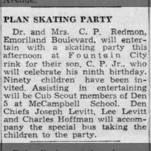 1945 Knoxville Birthday Party Cub Scouts