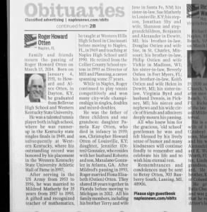 Roger Howard Otten obituary 